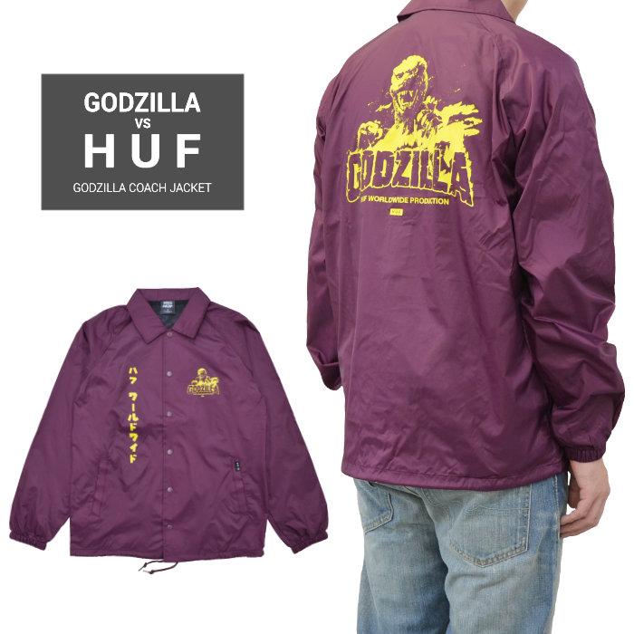 HUF（ハフ） ジャケット GODZILLA COACH JACKET コーチジャケット