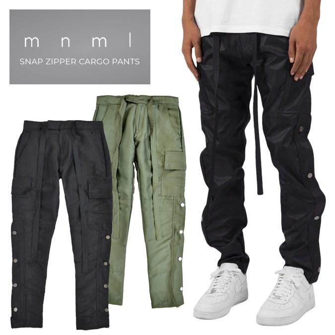 mnml ミニマル カーゴパンツ SNAP ZIPPER CARGO PANTS ミリタリー