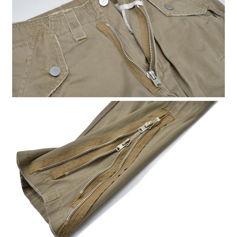 mnml ミニマル カーゴパンツ ZIPPER DENIM CARGO PANTS ミリタリーパンツ バギーパンツ フレアパンツ ルーズ ワイド 22ML-FW432P | mnml | 06