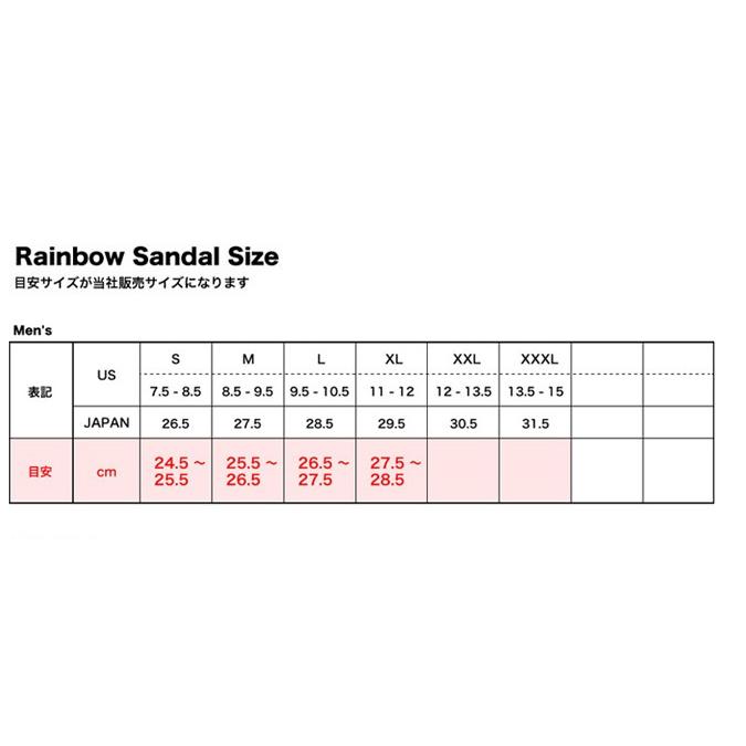 RAINBOW SANDALS（レインボーサンダル） SINGLE LAYER CLASSIC RUBBER
