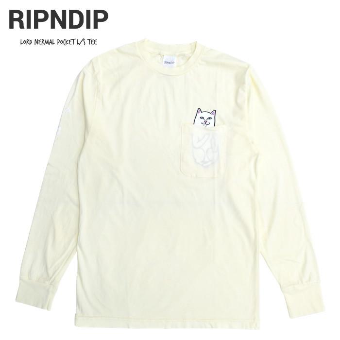 RIPNDIP リップンディップ ロンT LORD NERMAL POCKET L/S TEE 長袖 Tシャツ カットソー トップス RND6058  単品購入の場合はネコポス便発送 :rip-197:buddy-stl 通販 