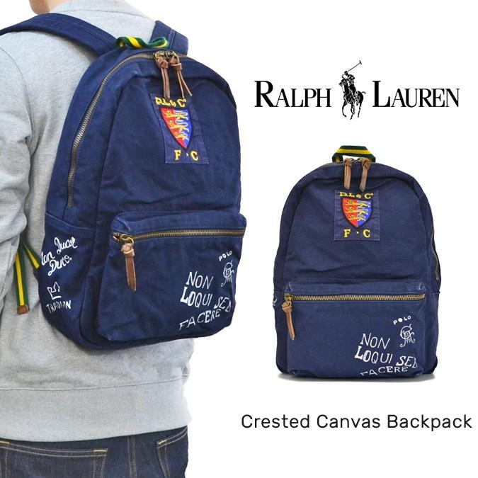 polo ralph lauren canvas backpack