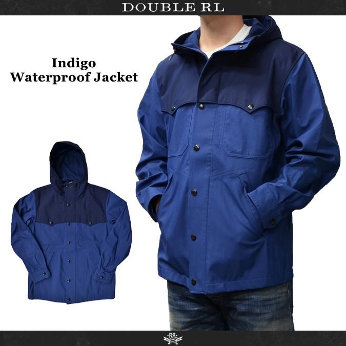 RRL ダブルアールエル Ralph Lauren ラルフローレン INDIGO WATERPROOF JACKET マウンテンパーカー インディゴ ウォータープルーフ ジャケット バーゲン｜buddy-stl