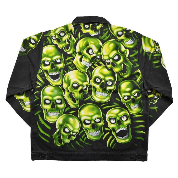 supreme green skull jacket