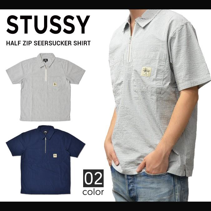 Stussy ステューシー Half Zip Seersucker Shirt シャツ 半袖 シアサッカーシャツ ハーフジップ プルオーバー カジュアルシャツ St 431 Buddy Stl 通販 Yahoo ショッピング