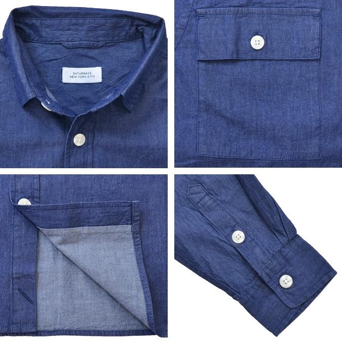 SATURDAYS NYC サタデーズ ニューヨークシティ Mugnus Denim L/S Shirt