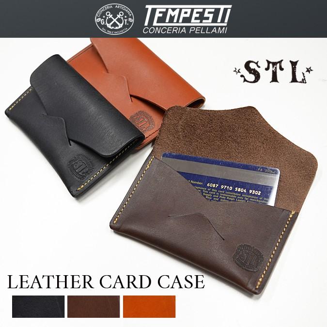 STL (エスティーエル) × TEMPESTI (テンペスティ) フラップ カードケース パスケース LEATHER CARD CASE 本革 レザー | 