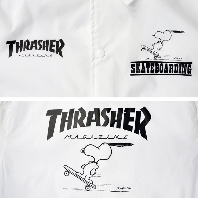 Thrasher スラッシャー Peanuts Coaches Jacket コーチジャケット ナイロンジャケット ブルゾン ピーナッツ スヌーピー Snoopy Thrasher 117 Buddy Stl 通販 Yahoo ショッピング