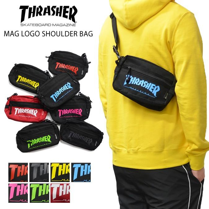 THRASHER スラッシャー MAG LOGO SHOULDER BAG ショルダーバッグ SACOCHE BAG サコッシュバッグ THRSG400 単品購入の場合はネコポス便発送｜buddy-stl