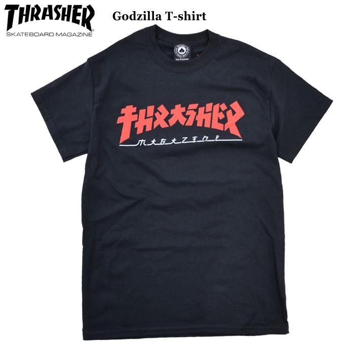 THRASHER スラッシャー GODZILLA T-SHIRT TEE Tシャツ 半袖 単品購入の場合はネコポス便発送 バーゲン｜buddy-stl