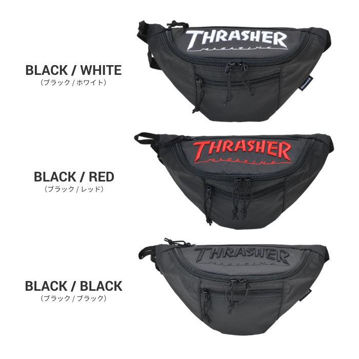 THRASHER スラッシャー バッグ COATING WAIST BAG ウエストバッグ ボディバッグ マグロゴ BAG バッグ THR-145 単品購入の場合はネコポス便発送｜buddy-stl｜02