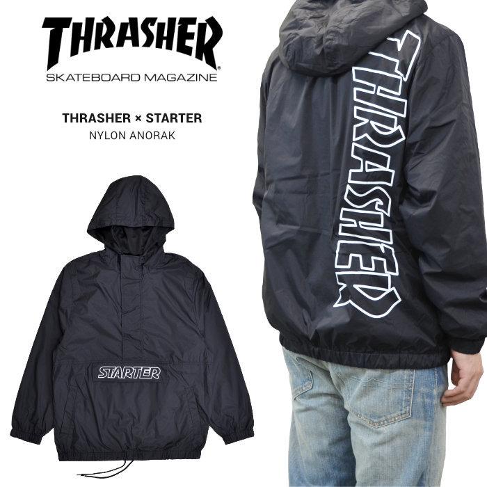 THRASHER スラッシャー × STARTER スターター NYLON ANORAK JACKET  