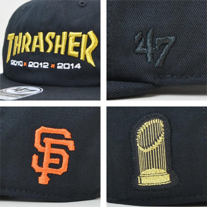 '47 フォーティーセブン キャップ THRASHER x Giants Goldyears '47 CAPTAIN RL CAP 帽子 スナップバックキャップ MLB｜buddy-stl｜05