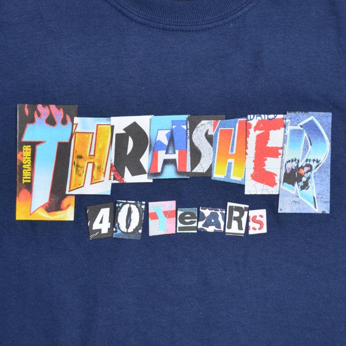 THRASHER スラッシャー Tシャツ 40 YEARS T-SHIRT TEE カットソー トップス 半袖 単品購入の場合はネコポス便発送 バーゲン｜buddy-stl｜02