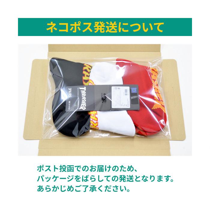 THRASHER スラッシャー ソックス FLAME LOGO SOCKS 靴下 クォーターソックス クルーソックス 3足セット 3Pセット TH-SX225 ネコポス便対応可｜buddy-stl｜06