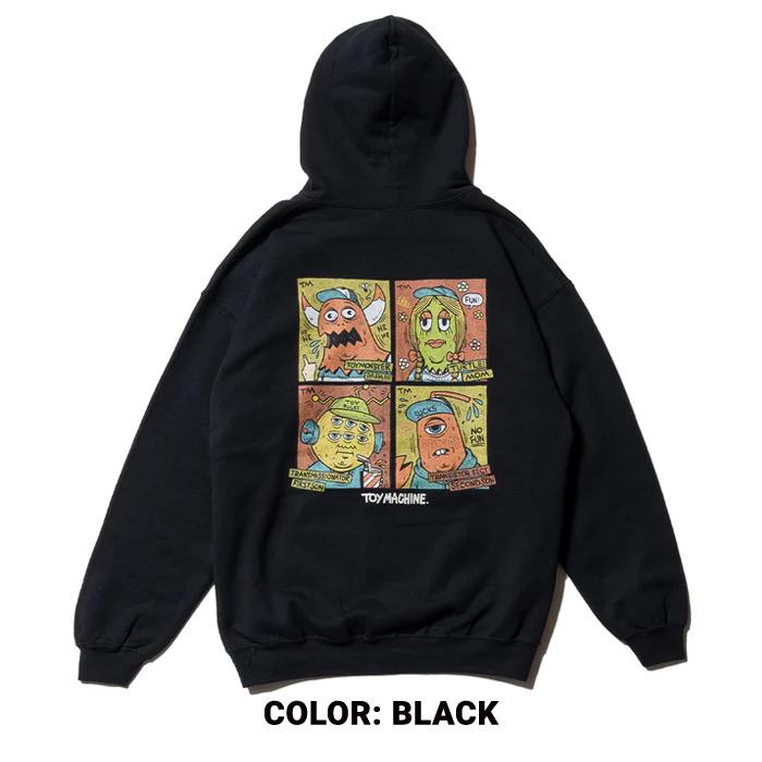 TOY MACHINE トイマシーン パーカー TM PAINT COLLAB TOYMACHINE FAMILY SWEAT PARKA プルオーバーパーカー スウェット フリース｜buddy-stl｜07