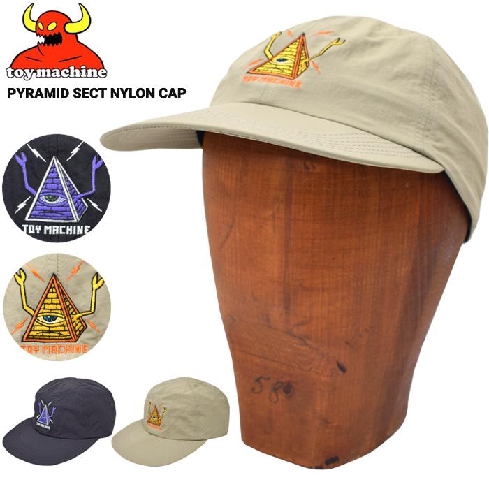 TOY MACHINE（トイマシーン） キャップ PYRAMID SECT NYLON CAP 帽子 6パネルキャップ ナイロンキャップ ...