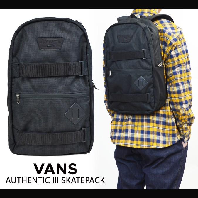 VANS (バンズ) AUTHENTIC 3 SKATEPACK BACKPACK デイパック 鞄 リュック バックパック 男女兼用 メンズ レディース ヴァンズ :vans-128:buddy-stl - 通販 - Yahoo!ショッピング