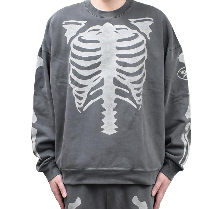 【新品】VANSON バンソン フットボールT ナンバーリング L 白 グレー VANSON バンソン ボーン スウェット BONE CREWNECK SWEAT