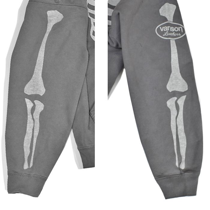 VANSON（バンソン） スウェット BONE ZIP UP HOODIE ジップパーカー