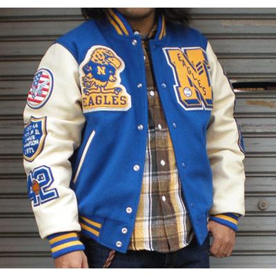 チャンピオン　champion BUDDY アワードジャケット　スタジャン Champion（チャンピオン） BUDDY 別注 アワードジャケット(EAGLES