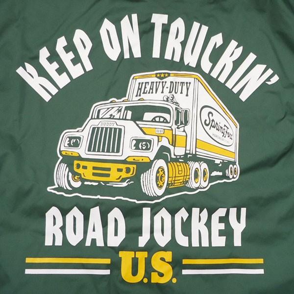 コーチジャケット BUDDY オリジナル KEEP ON TRUCKIN' ダークグリーン