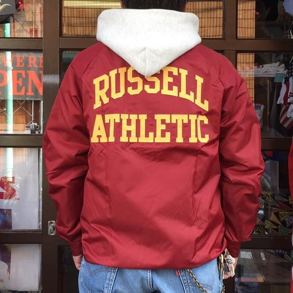 ラッセルアスレチック RUSSELL ATHLETIC コーチジャケット COACH JACKET マルーン "GAME JACKET