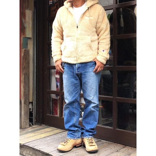 Champion（チャンピオン） ボア ジップ フード フリースジャケット