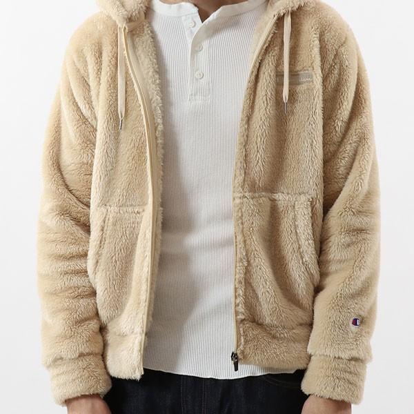 Champion（チャンピオン） ボア ジップ フード フリースジャケット