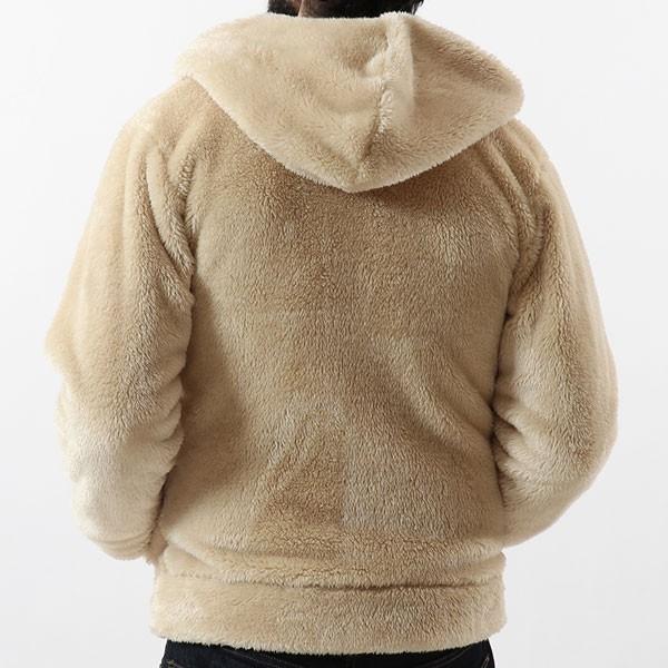 birthdaybash ボアフリースHOODIE ベージュ　試着のみ ロディック Rodic ボアブルゾン メンズ ボアジャケット フリース