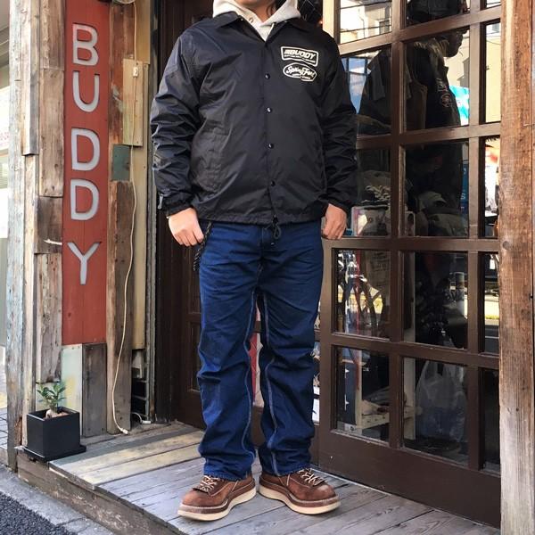 コーチジャケット 裏ボア付き ブラック BUDDY オリジナル ウィンド 