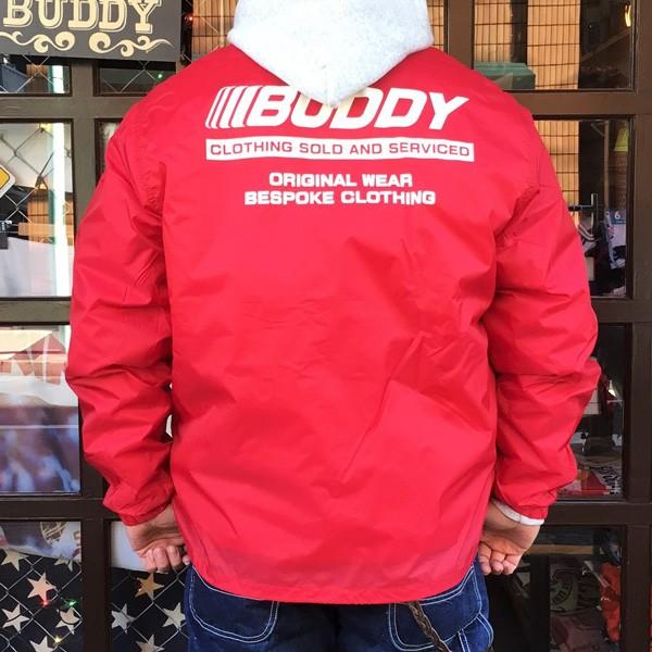 コーチジャケット 裏ボア付き レッド Buddy オリジナル ウィンドブレーカー Red 赤 ナイロンジャケット 防寒 メンズ レディース アウター Buddy U S Clothing 通販 Yahoo ショッピング
