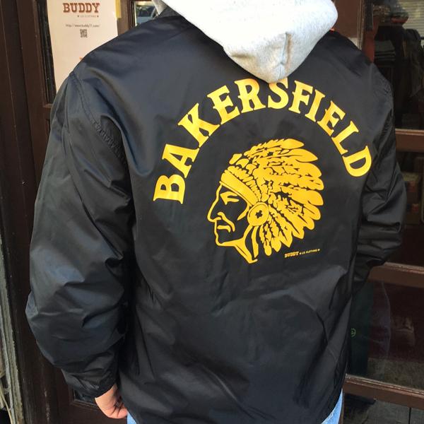 コーチジャケット BUDDY オリジナル BAKERSFIELD ブラック ウィンド