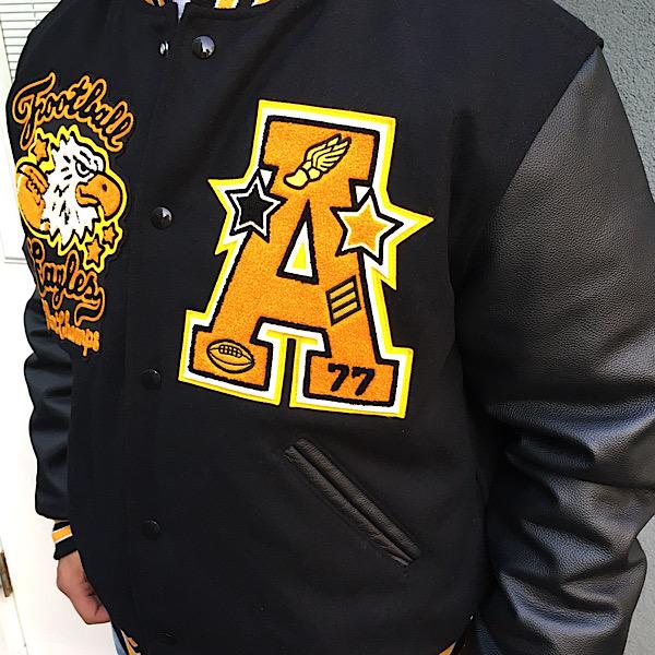 スタジャン アワードジャケット BUDDY オリジナル EAGLES シュニール