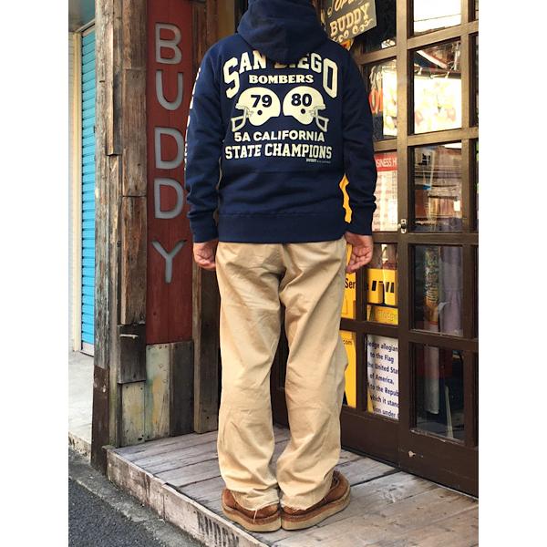 BUDDY バディ オリジナル プルオーバーパーカー アメカジ プルオーバーパーカー SANDIEGO BOMBERS BUDDY オリジナル ヘビー
