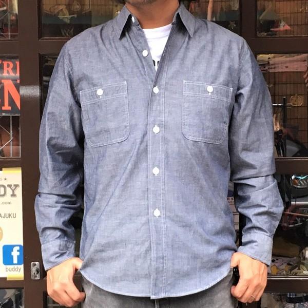 シャンブレーシャツ ネイビー Buddy オリジナル Springford アメカジ メンズ 長袖 ワークシャツ Navy Chambray Shirts Buddy U S Clothing 通販 Yahoo ショッピング
