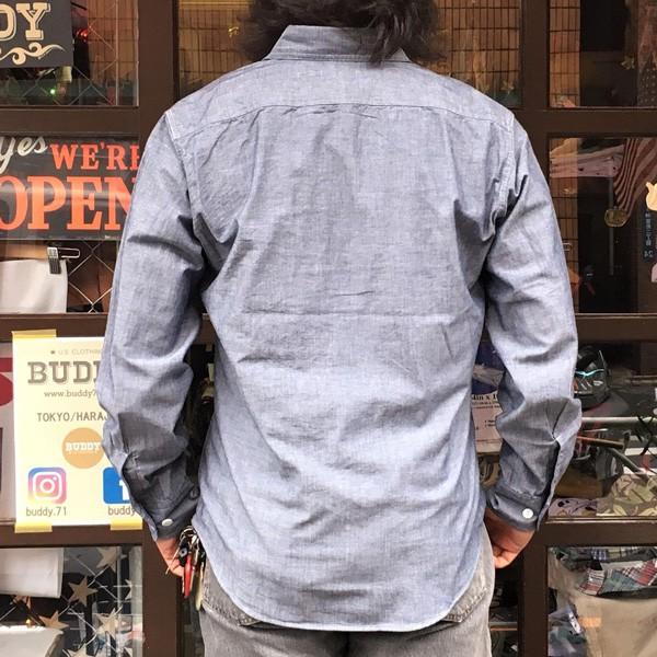 シャンブレーシャツ ネイビー BUDDY オリジナル SPRINGFORD シャンブレーシャツ ネイビー BUDDY オリジナル SPRINGFORD
