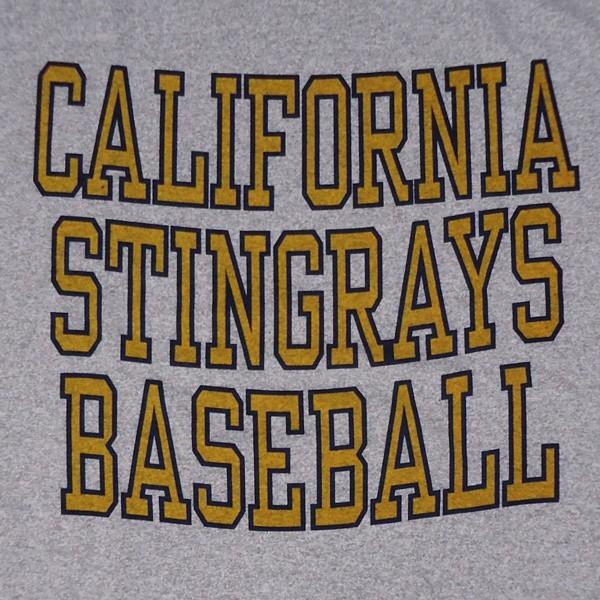 チャンピオン アメリカ製 Tシャツ Champion T1011 MADE IN U.S.A. BUDDY 別注  CALIFORNIA STINGRAYS BASEBALL ティーテンイレブン ベースボール｜buddy-us-clothing｜04