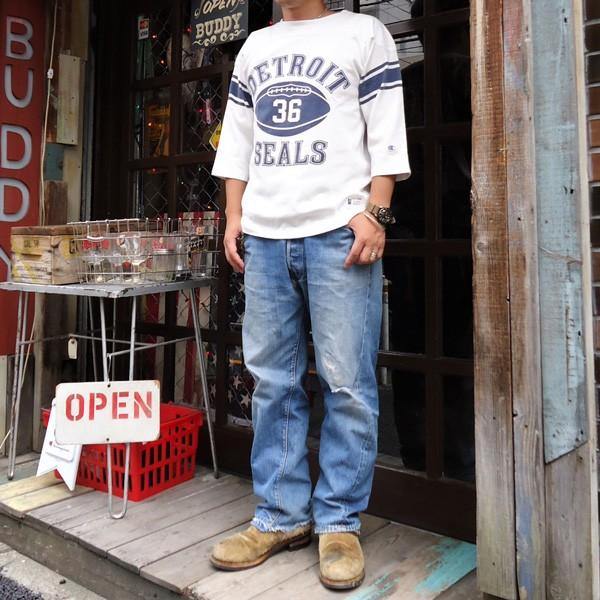 BUDDY 別注 Champion フットボールシャツ ランタグ 完売品 タグ付き未使用BUDDY別注 champion フットボールT - メルカリ