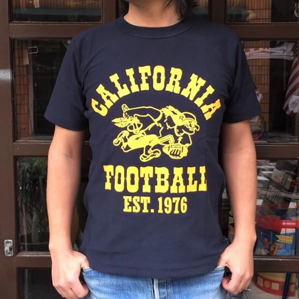 別注 チャンピオン リバースウィーブ Tシャツ 18SS BUDDY別注 Champion REVERSE WEAVE Tシャツ C3-X301 ネイビー NAVY 半袖 1976 CALIFORNIA FOOTBALL｜buddy-us-clothing