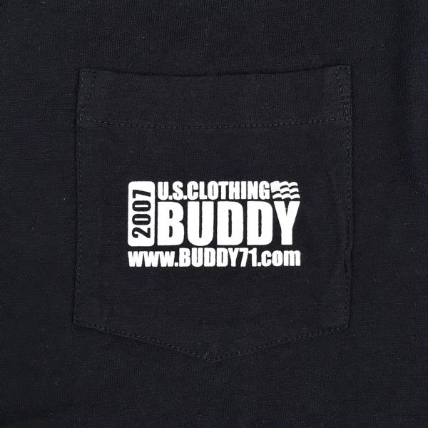 ポケット付きTシャツ ポケT BUDDY オリジナル ネイビーTシャツ NAVY
