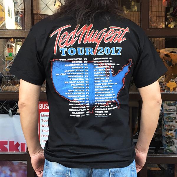 ROCKIN AMERICA AGAIN! Ted Nugent ツアーTシャツ テッドニュージェント アメリカ バンドT ロックT 星条旗 ハードロック ヘヴィメタル｜buddy-us-clothing｜02