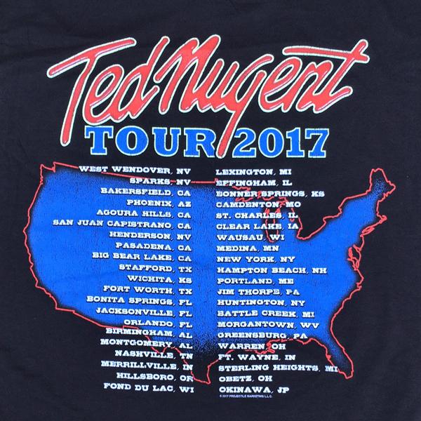 ROCKIN AMERICA AGAIN! Ted Nugent ツアーTシャツ テッドニュージェント アメリカ バンドT ロックT 星条旗 ハードロック ヘヴィメタル｜buddy-us-clothing｜08