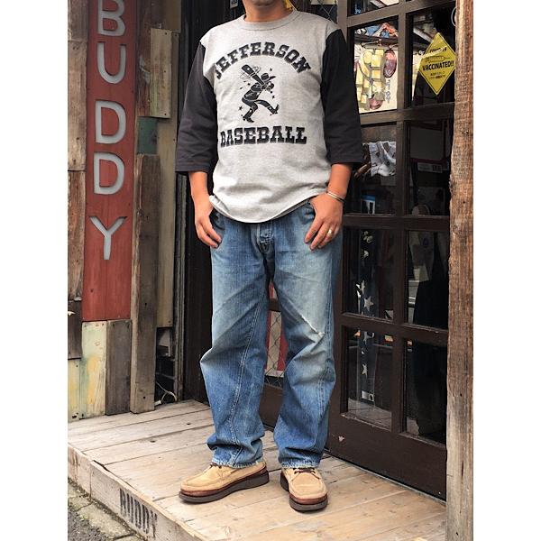 7分袖 Tシャツ JEFFERSON COWBOYS ベースボールシャツ カウボーイズ