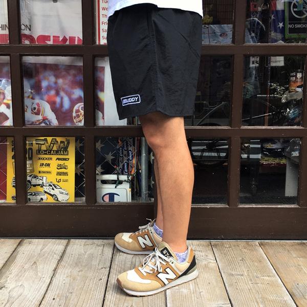 ハーフパンツ ナイロン ショートパンツ 短パン ブラック BUDDY