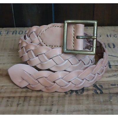 Vintage Works×BUDDY レザーベルト 34 BUDDY × VintageWorks ヌメ革