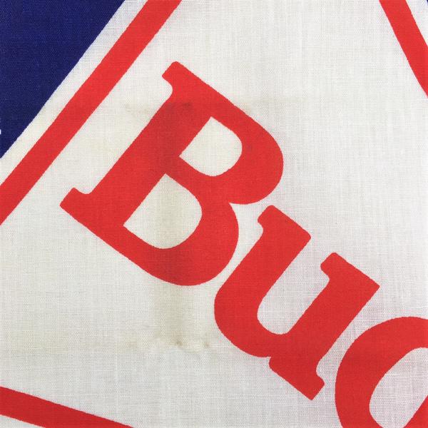 Vintage Budweiser Beer バドワイザー 91年 デッドストック アメリカ製 バンダナ (1) ビンテージ Made in U.S.A. ハンカチ アメリカン ビール｜buddy-us-clothing｜06