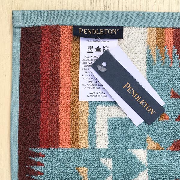 ペンドルトン PENDLETON アイコニック ジャガード ウォッシュタオル チーフジョセフアクア Iconic Jacquard Towel Wash Chief Joseph Aqua｜buddy-us-clothing｜04