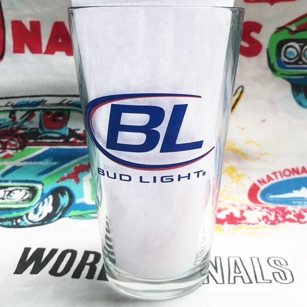 貴重！70's〜BUD LIGHT ビールグラスBEERアメリカアンティーク食器 バドワイザー バドライト BUD LIGHT Pint Beer Glass16oz 約473ml