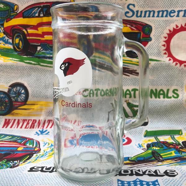 Vintage 1980's ST LOUIS CARDINALS Beer Mug Glass NFL セントルイス カージナルス グラス